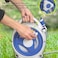 Radiotronics Tools Hose Reel, Heavy Duty Retractable Garden Hose Reel with 15m 49.2ft Water Pipe Nozzle for Home Yard Watering, Water Hose Reel Handheld Sunproof Hose Reel 10.1x5.7x11.8in