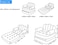 Inflatable Sofa Bed, Thickened Flocking PVC, Folded Size: Approx. 100 X 98 X 90cm, 200KG Large Load Capacity &amp; Easy to Store, Coffee, for Traveling, Camping