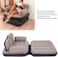 Inflatable Sofa Bed, Thickened Flocking PVC, Folded Size: Approx. 100 X 98 X 90cm, 200KG Large Load Capacity &amp; Easy to Store, Coffee, for Traveling, Camping