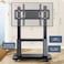Mobile TV Stand Rolling TVs Cart for 32-75 Inch, Height Adjustable Floor TV Stand, LCD LED Flat Panel Curved Screen, with Wheels as a Movable Portable TV Stand