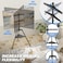 Tripod TV Stand, Modern Easel TV Stand for 32 to 75 inch Screens, Portable TV Floor Stand with An all Metal Tripod, Height Adjustable Corner TV Mount for Home