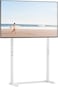 Radiotronics TV Floor Mount Stand: White TV Stand Floor for 32-100 Inch Qled TV Mount Stand Universal TV Stand Smart Television Floor Stand Display for led Oled Monitor