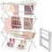 Expandable Clothes Drying Rack, Foldable Laundry Drying Rack (White)