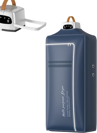 Clothes Dryer, Portable Cloth Dryer Energy-Efficient 2H Quickly Drying 600W Timer UV Sterilization Indoor With Cover Fast Drying For Light Clothes Underwear