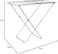 Clothes Drying Stand   Large Folding Clothes Dryer Drying Space   Metal Drying Racks for Balcony - 20 m   WR51116