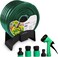 5-Meter Expandable Garden Hose Set with Thread Connectors and Sprayer - Lightweight and Durable, No-Kink with High-Performance Connectors, Lead-Free, Drinking Water Safe