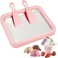 Radiotronics Big Ice Cream Roller Maker，Ice Cream Roll Dessert at Home，Ice Plate Ice Cream Roller Plate Anti-Griddle Pan, Frozen Treat Maker (Big Pink)