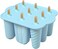 9 Hollow Silicone Popsicle Molds, With Lids Reusable Easy-Release Ice Cream, Maker Homemade Ice, Lollipop Mold for Home Flexible Leak-Free Ice, (Blue)