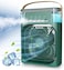 Portable Air Conditioners,700ml Mini Evaporative Cooler,USB Personal Conditioner with 7 LED Light，AC Cooling Fan for car Home Office Room (Green)