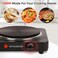 Electric Hot Plate,1000W Portable Electric Hob with Temperature Control, Cast Iron Heating Plate.Cooktops