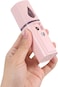 Portable Rechargeable Handheld Face Nano Mist Spray hair and facial steamer ion water mist spray (pink)