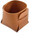 Leather Storage Basket &ndash; Bedside, Nightstand, Office Desk Organizer   Pantry Storage Organizer   Stationery Organizer   Storage Bin for Home (Caramel Small)