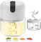 Electric Mini Garlic Chopper - Mini Food Processors, Portable and Easy to Clean &ndash; Wireless Food Processor for Garlic, Ginger, Onion and More  250ML  Grey