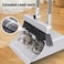 Broom with Dustpan Combo Set, Broom and Dust Pan for Home, Kitchen Broo for Sweeping Indoor, Apartment Broo with Dustpan Set