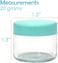 20 Gram Jar, 20 ML Jar, 20 pcs, Multicolor, BPA Free, Cosmetic Sample Empty Container, Plastic, Round Pot Screw Cap Lid