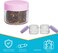 20 Gram Jar, 20 ML Jar, 20 pcs, Multicolor, BPA Free, Cosmetic Sample Empty Container, Plastic, Round Pot Screw Cap Lid