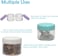20 Gram Jar, 20 ML Jar, 20 pcs, Multicolor, BPA Free, Cosmetic Sample Empty Container, Plastic, Round Pot Screw Cap Lid