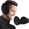 Ear Muffs Winter Women Men Unisex, Adjustable Foldable Soft Warm Ear Warmers, Behind The Head Winter Warm Fur Earmuffs for Outdoor Activities, Black
