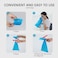 Vomit Bags, Disposable Barf Bags, for Morning Sickness, Kids, Pregnant Woman, Car Motion Sickness, 10 Pack 1000ml Blue