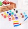 Paint Pots Empty Paint Strips - Paint Pot Pod Strips Arts Crafts Plastic Storage Containers for Schools, Summer Camps, Birthdays (6 Cups/Strips, 25 Strips)