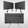 Universal TV Stand, TV Leg Replacement for Most 22-65 inch LCD/LED/OLED/Plasma TVs, Adjustable Table Top TV Feet for Flat&amp;Curved Screen, Capacity 50kgs ML1760