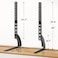 Radiotronics Universal Table Top TV Stand Mount for 27 30 32 37 40 43 47 50 55 60 65 Inch LCD LED Flat/Curved Screen TVs, Height Adjustable TV Legs