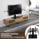 Radiotronics Universal TV Stand, Universal TV Mount Stands with Bracket for 37-55 inch LCD LED TVs, Height Adjustable TV Base Stand Holds 45 KG & Max, VESA 600x400mm