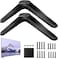TV Stand Base Pedestal Feet Replacement for 32-55 inch TCL and Universal TVs, Plastic Mounting Legs with Screws, TV Holder Stand, (Black, 2Pcs)