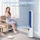 35&quot; Bladeless Fan, 24 Speeds Silent Bladeless Tower Fan with Remote, 90&deg; Oscillating Air Purification,LED Display,Brushless DC Motor Pedestal Fan