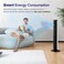 Smart Control 25dB Silent Tower Fan 42Inch, 7.9m/s Powerful Electric Coolness Fan for Bedroom, DC Motor, 90&deg; Oscillating and 60&deg; Up and Down