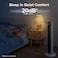 20dB Silent Tower Fan with Remote Control, 7.9m/s Powerful Fan with DC Motor, 26W Energy, 4 Modes 12 Speeds 12H Timer, Advanced Sleep Mode, 90&deg; Oscillation