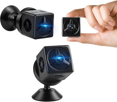 Radiotronics Mini Camera for Home 2K HD Indoor Battery Security Camera Bluetooth or WiFi Option Nanny Pet Surveillance Camera App Control