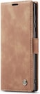 Samsung S22 Ultra 5G Soft Slim Folio Flip PU Leather Wallet Case with 2 Cards Slot (brown)