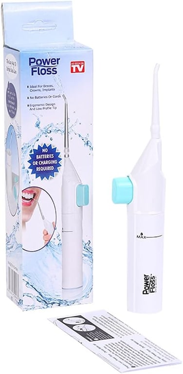 Radiotronics Oral irrigator Pressure Manual Water Flosser Portable Dental Water Flosser for Teeth 40ml