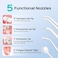 Radiotronics Professional Water Flosser For Teeth Braces Gums Care, Cordless Oral Irrigator, Deep Cleaning, Rechargeable, Waterproof, BPA-Free, Portable, White