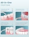Radiotronics Water Dental Flosser Pick for Teeth 300ML Portable Oral Irrigator Rechargeable Travel Irrigation Cleaner Professional Electric Flossing Cleaning Picks