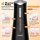 Water Dental Flosser for Teeth Cordless with 300ML 4 Cleaning Modes 5 Jet Tips Portable Oral Irrigator USB-Powered Electric Flosser IPX7 Waterproof Irrigator, Black