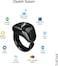 Digital Tasbeeh Counter with OLED Display &amp; APP Support, Magnetic Charging Muslim Islamic Ring, Waterproof Finger Counter for Muslims, Prayer, Reminder, Black