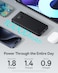 10000mAh Power Bank, 15W Portable Charger with Dual Ports, External Battery with USB C Cable Compatible With iPhone 16 Pro Max, Samsung S24 Ultra, iPad etc (Black)