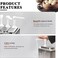 Stainless Steel Condiment Pump Station with 35ml Squeeze Capacity, Condiment Pump Dispenser for Salad Jam Seasoning Sauce Squeezer(2L Triple Pump)
