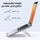 Laptop Stand for Desk Aluminum Alloy Adjustable Laptop Holder Ergonomic Portable Foldable Lightweight Notebook Stand for Desk Compatible