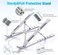 Laptop Stand for Desk, Adjustable Laptop Riser ABS+Silicone Foldable Portable Laptop Holder, Ventilated Cooling Notebook Stand