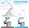 Laptop Stand for Desk, Adjustable Laptop Riser ABS+Silicone Foldable Portable Laptop Holder, Ventilated Cooling Notebook Stand