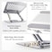 Laptop Stand 360&deg; Rotation Upgrade Larger Sturdy Base Adjustable Laptop Stand for Desk Metal Notebook Holder Fit for Macbook Air, Macbook Pro