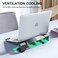 Laptop Stand for Desk, MacBook Stand Sturdy Laptop Riser, Ventilated Ergonomic Aluminum Laptop Holder Compatible with 12 13 15.6 17 Inch MacBook Pro Air