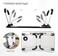 Portable Folding Laptop Desk, Adjustable Lap Tray Notebook Stand, Foldable Non-Slip Legs Reading Table Tray for working, studying, camping 60x40x28cm Black
