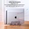 Vertical Laptop Holder Upgraded 2 Slots Laptop Stand for Desk Adjustable Width Vertical Macbook Notebook Stand for Office