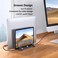 Vertical Laptop Holder Upgraded 2 Slots Laptop Stand for Desk Adjustable Width Vertical Macbook Notebook Stand for Office