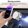 Vacuum Suction Phone Mount for Car Wireless Stand Magnetic Phone Holder for Car Black Rotation Magnetic Car Cell Phone Holder Suction Cup Car Phone Mount (white)