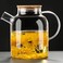 Glass Teapot with Removable Infuser, Stovetop Safe Tea Kettle, Blooming and Loose Leaf Tea Maker Set 1.8L